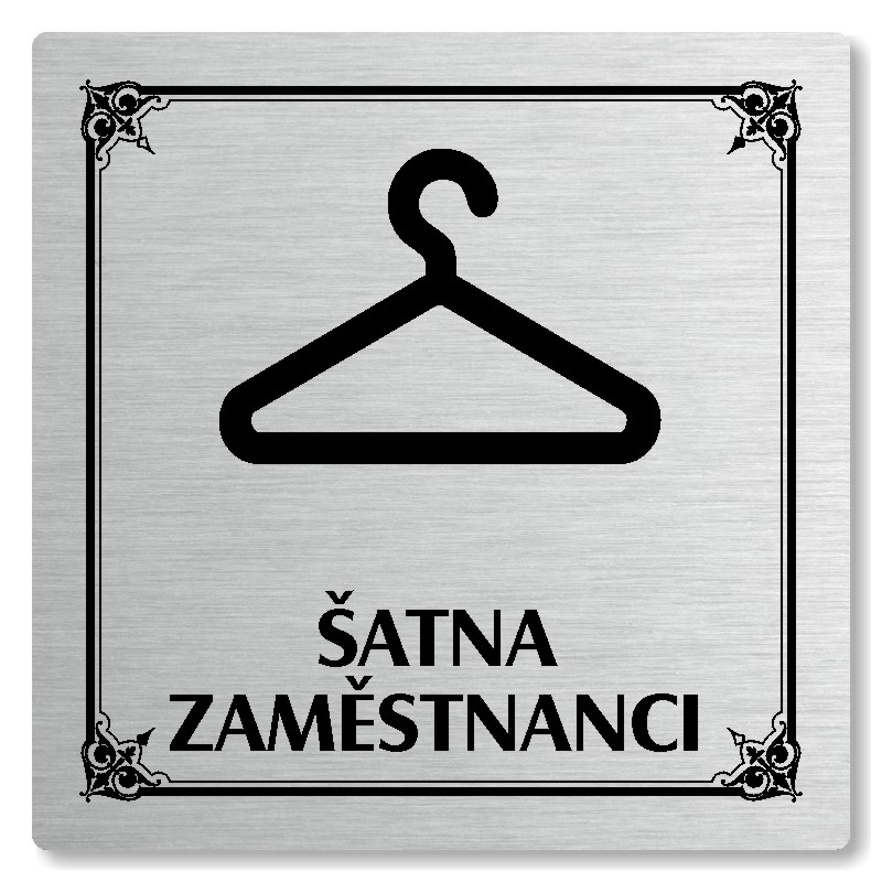 Šatna zaměstnanci, 80x80mm, stříbrná, Nebraska